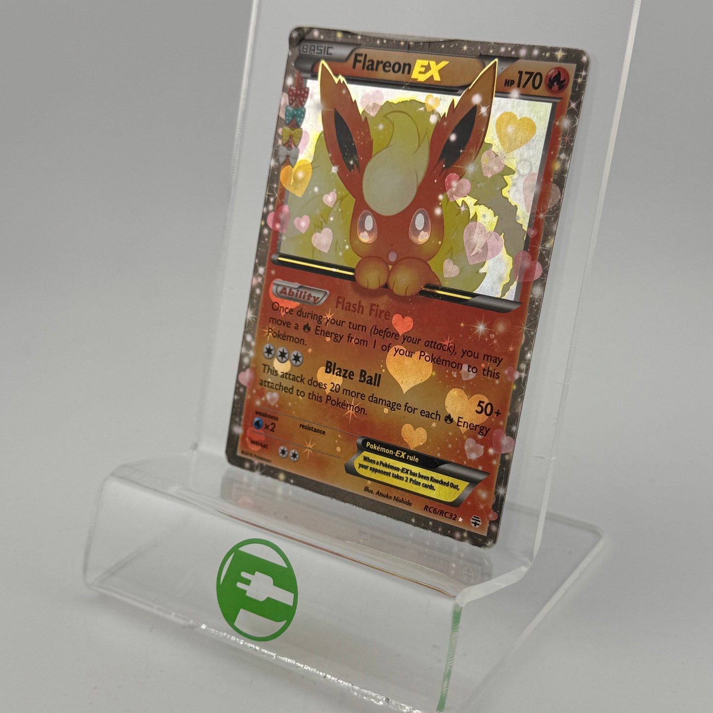 Pokémon TCG Generations Flareon EX #RC6 Holo English