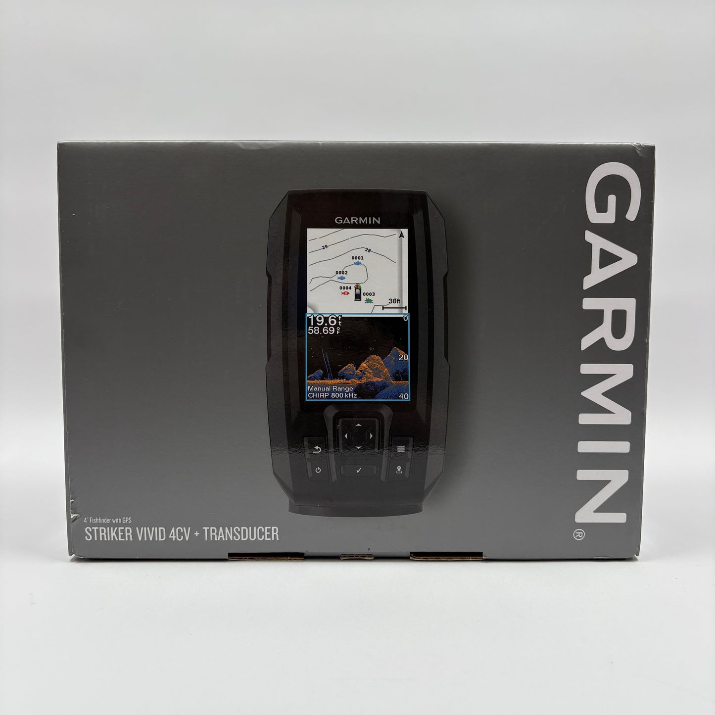 New Garmin Striker Vivid 4CV + Transducer Fishfinder GPS 03294