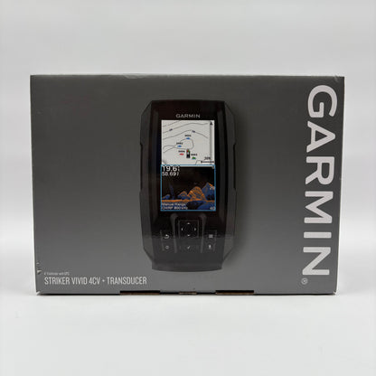 New Garmin Striker Vivid 4CV + Transducer Fishfinder GPS 03294