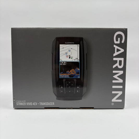 New Garmin Striker Vivid 4CV + Transducer Fishfinder GPS 03294