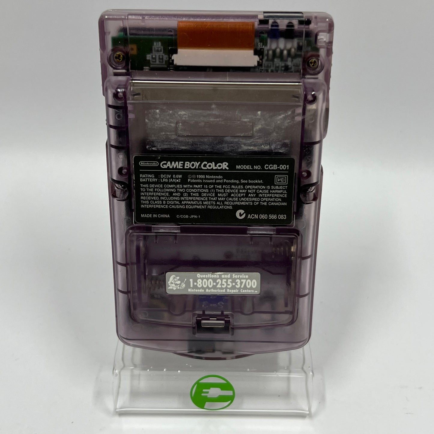 Nintendo Game Boy Color Handheld Game Console CGB-001 Atomic Purple