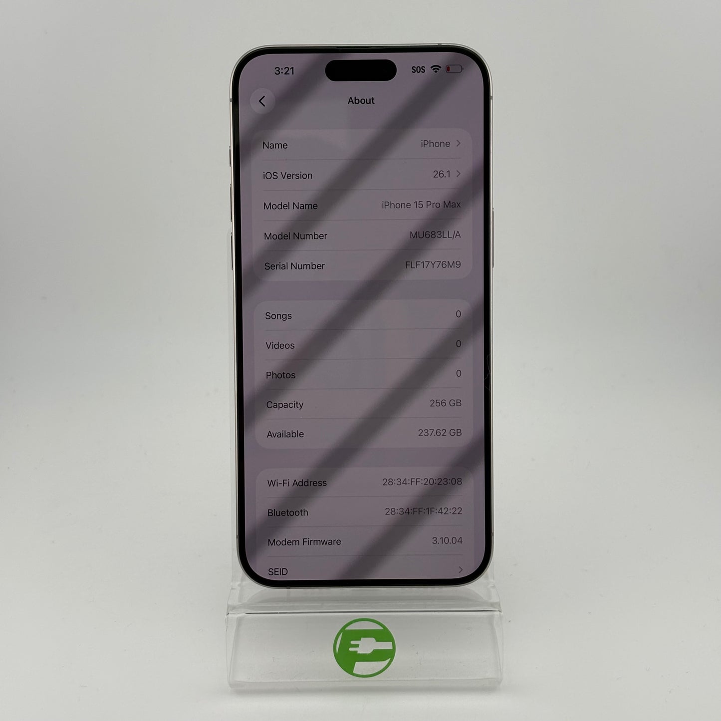 Factory Unlocked Apple iPhone 15 Pro Max 256GB Natural Titanium MU683LL/A