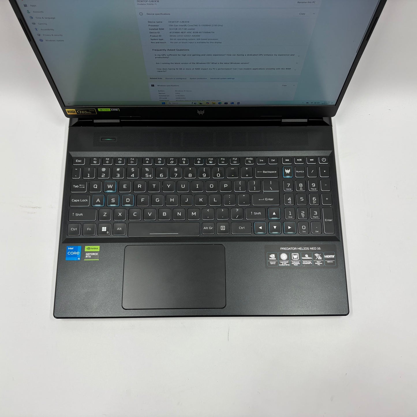 Acer Predator Helios Neo 16 PHN16-71-50JG 16" i5-13500HX 32GB RAM 512GB+1TB SSD