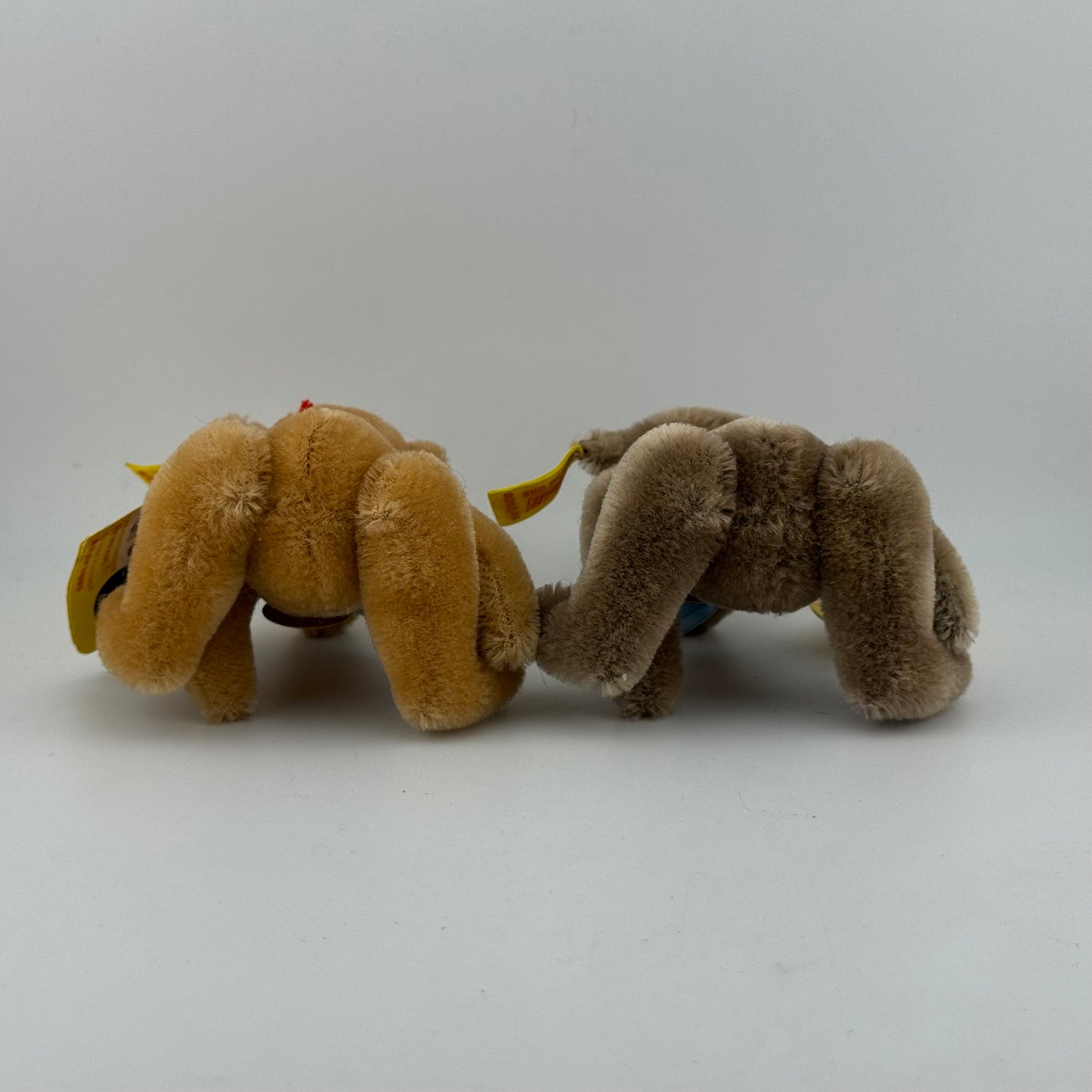 Steiff Original Teddy 5" Vintage Jointed Mohair Teddy Bear 0202/14 Lot of 2