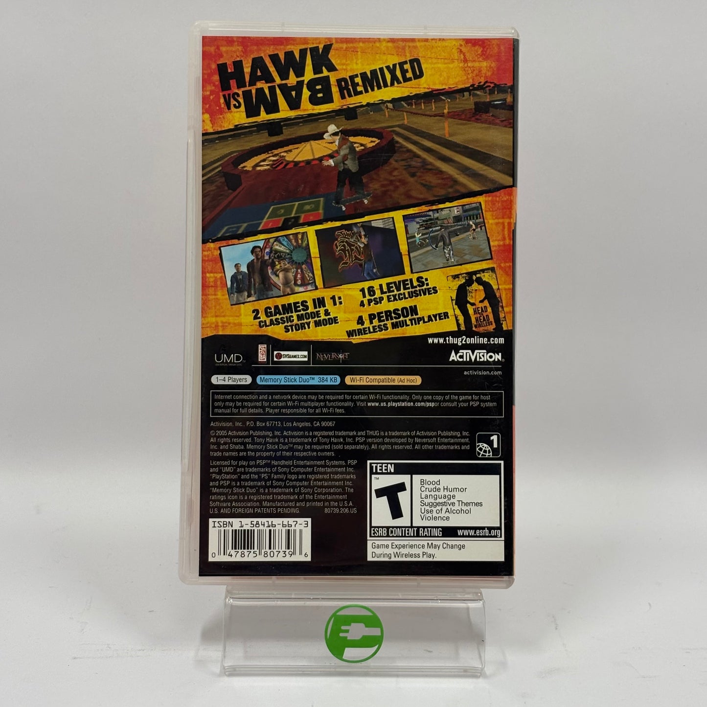 Tony Hawk Underground 2 Remix (Sony PlayStation Portable PSP, 2005)