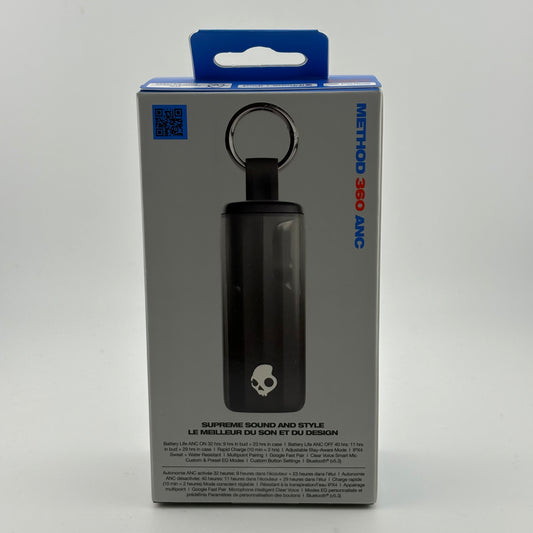 New Skullcandy Method 360 ANC Wireless Bluetooth Earbuds Black S2MTW