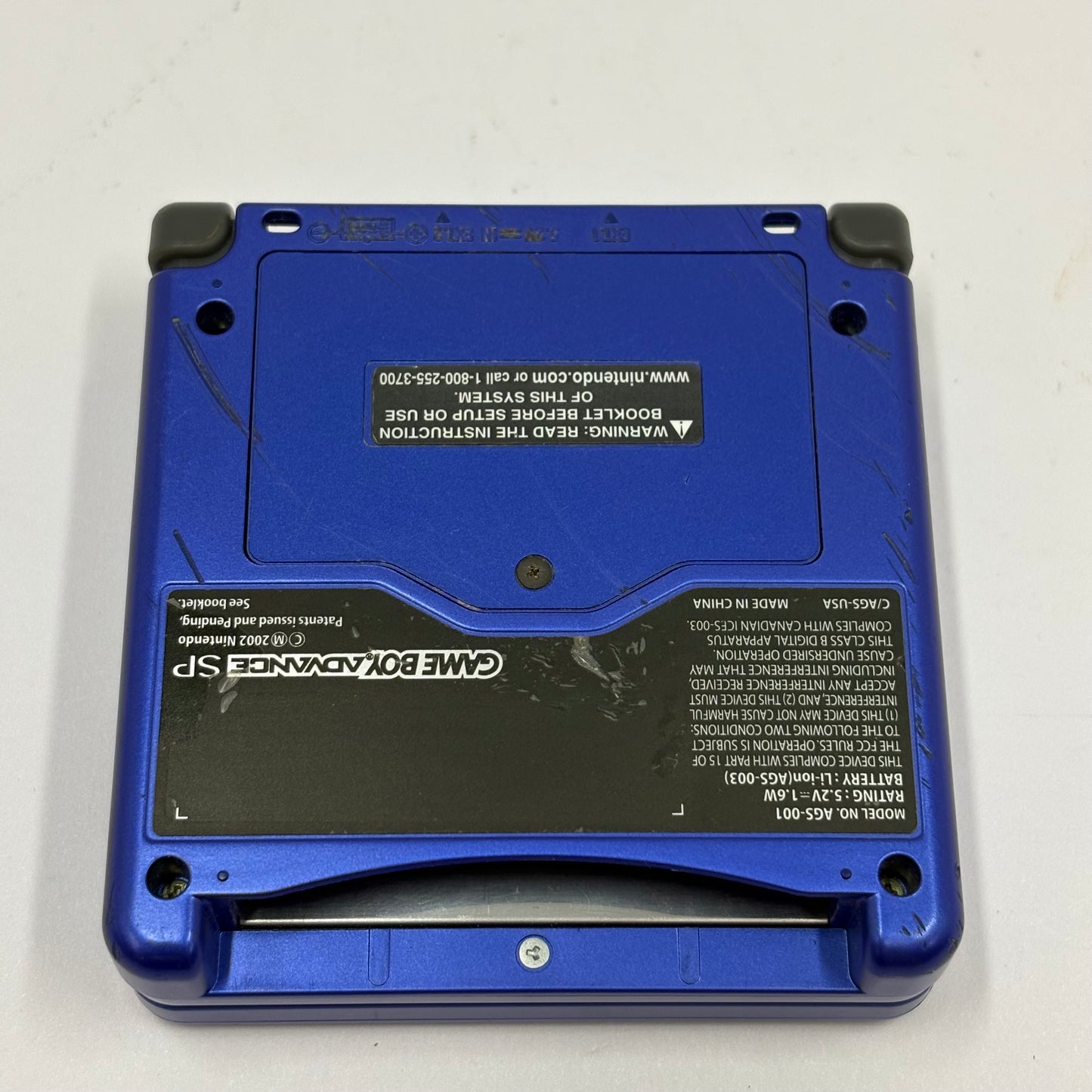 Nintendo Game Boy Advance SP Handheld Game Console AGB-001 Cobalt Blue