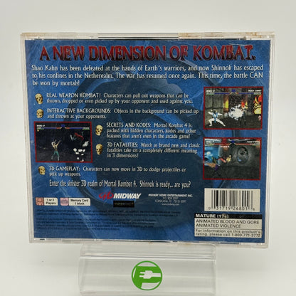 Mortal Kombat 4 (Sony PlayStation 1 PS1, 1998)