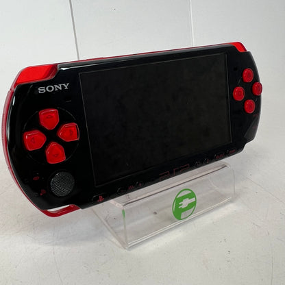 Sony Playstation Portable PSP PSP-3001 Handheld Game System Black/Red