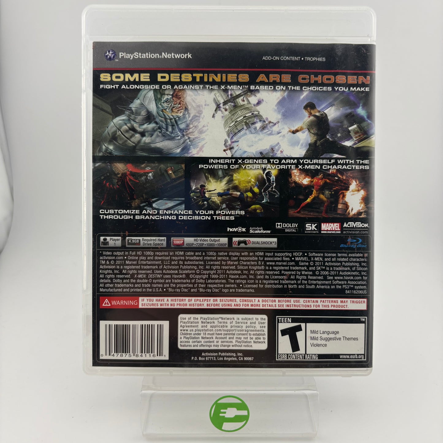 X-Men: Destiny (Sony PlayStation 3 PS3, 2011)