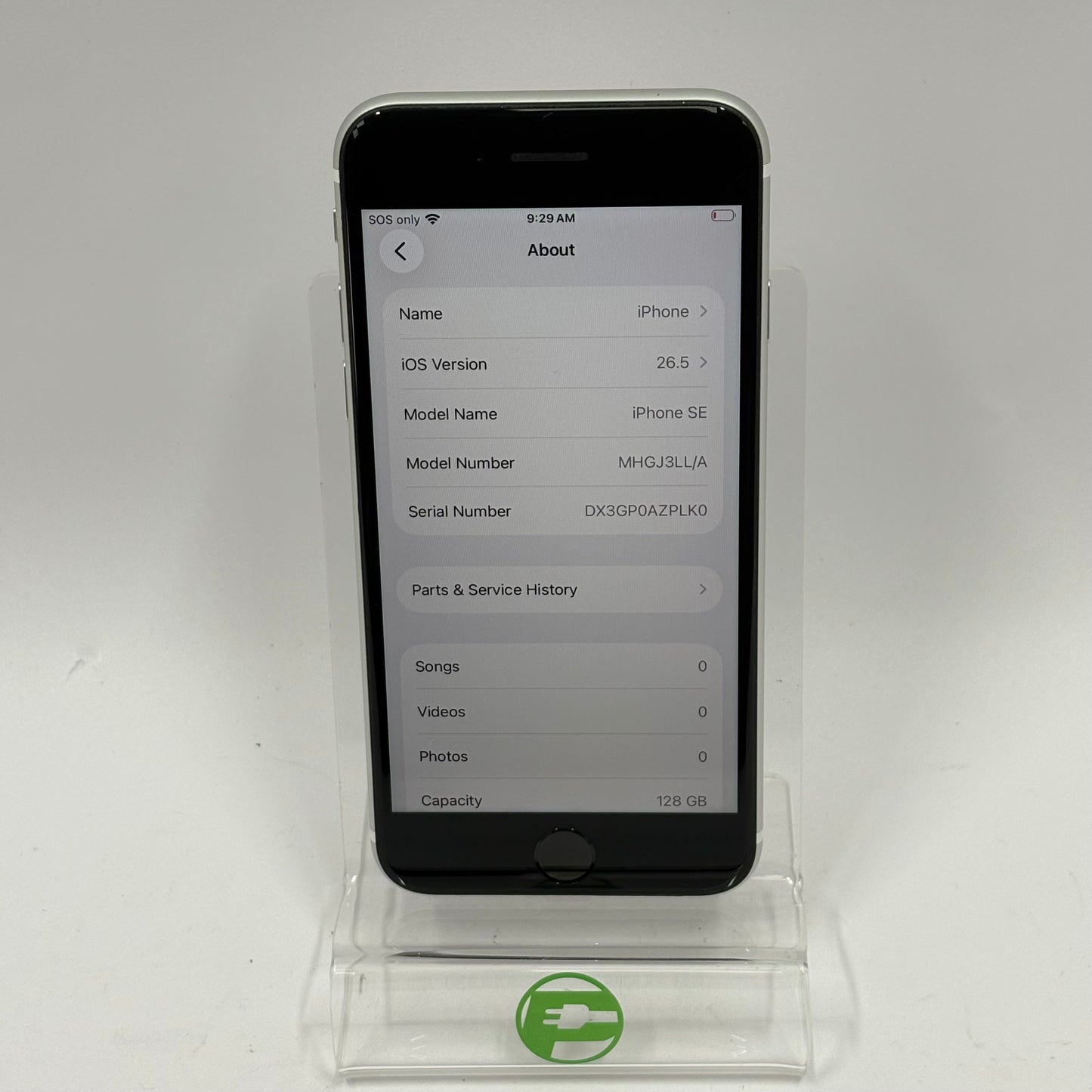 Factory Unlocked Apple iPhone SE 2nd Gen 128GB White MHGJ3LL/A