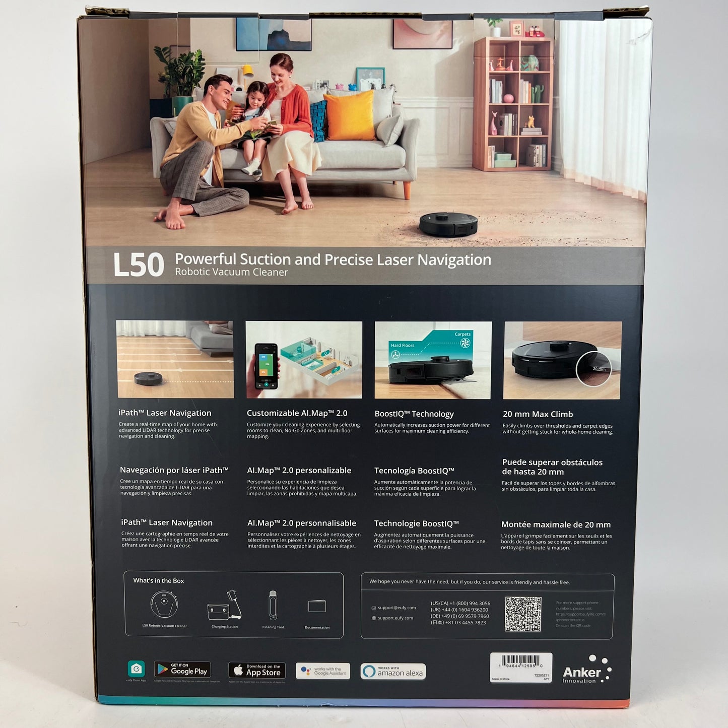 New Eufy Clean L50 Robotic Vacuum Cleaner T2265