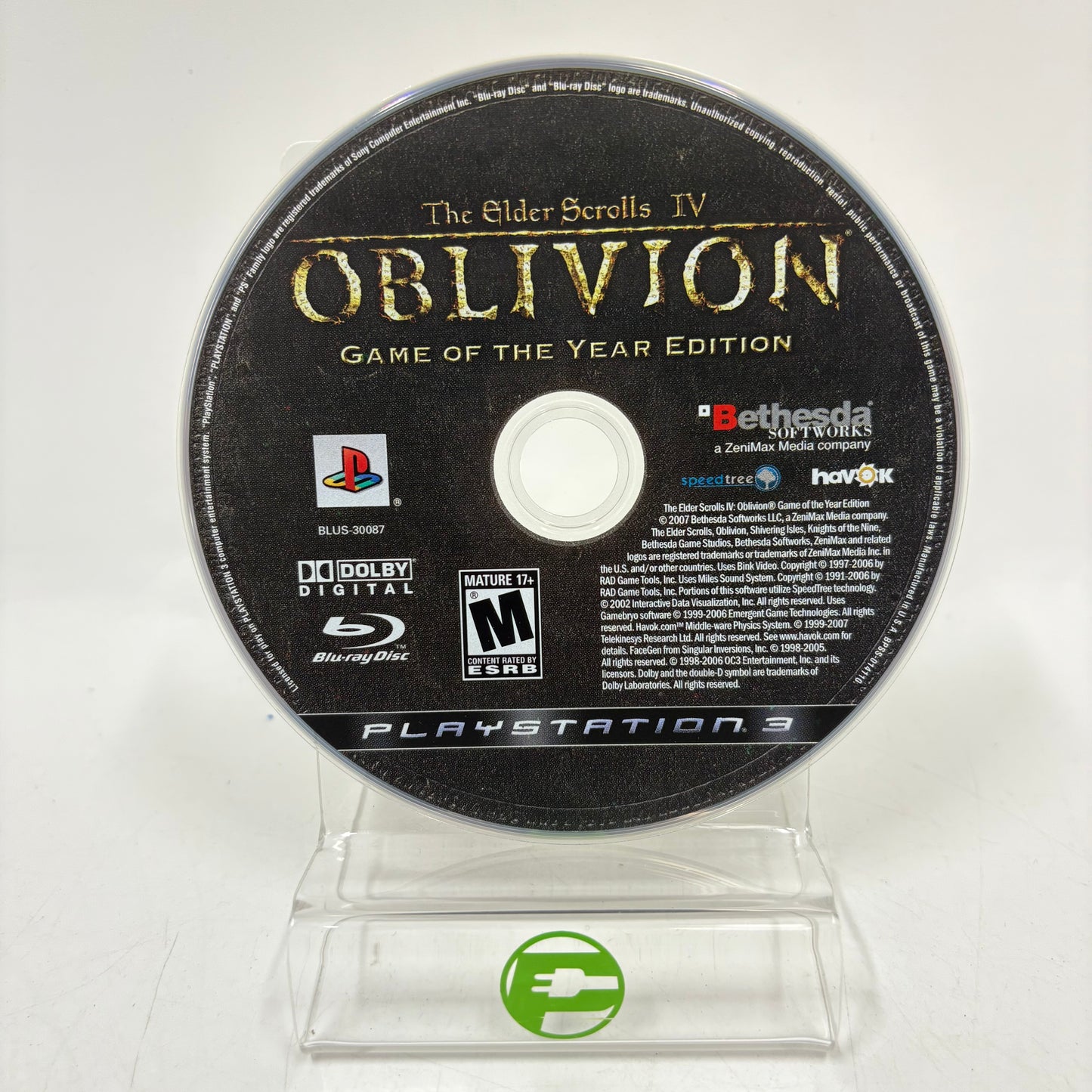 Elder Scrolls IV Oblivion [Game of the Year] (Sony PlayStation 3 PS3, 2007)
