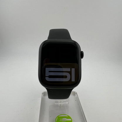 Unlocked Apple Watch Series 10 46MM Black Aluminum Black Sport Band MWY43LL/A