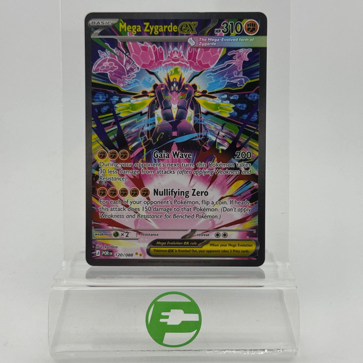 Pokémon TCG Perfect Order Mega Zygarde ex #120 Holo Textured English LP