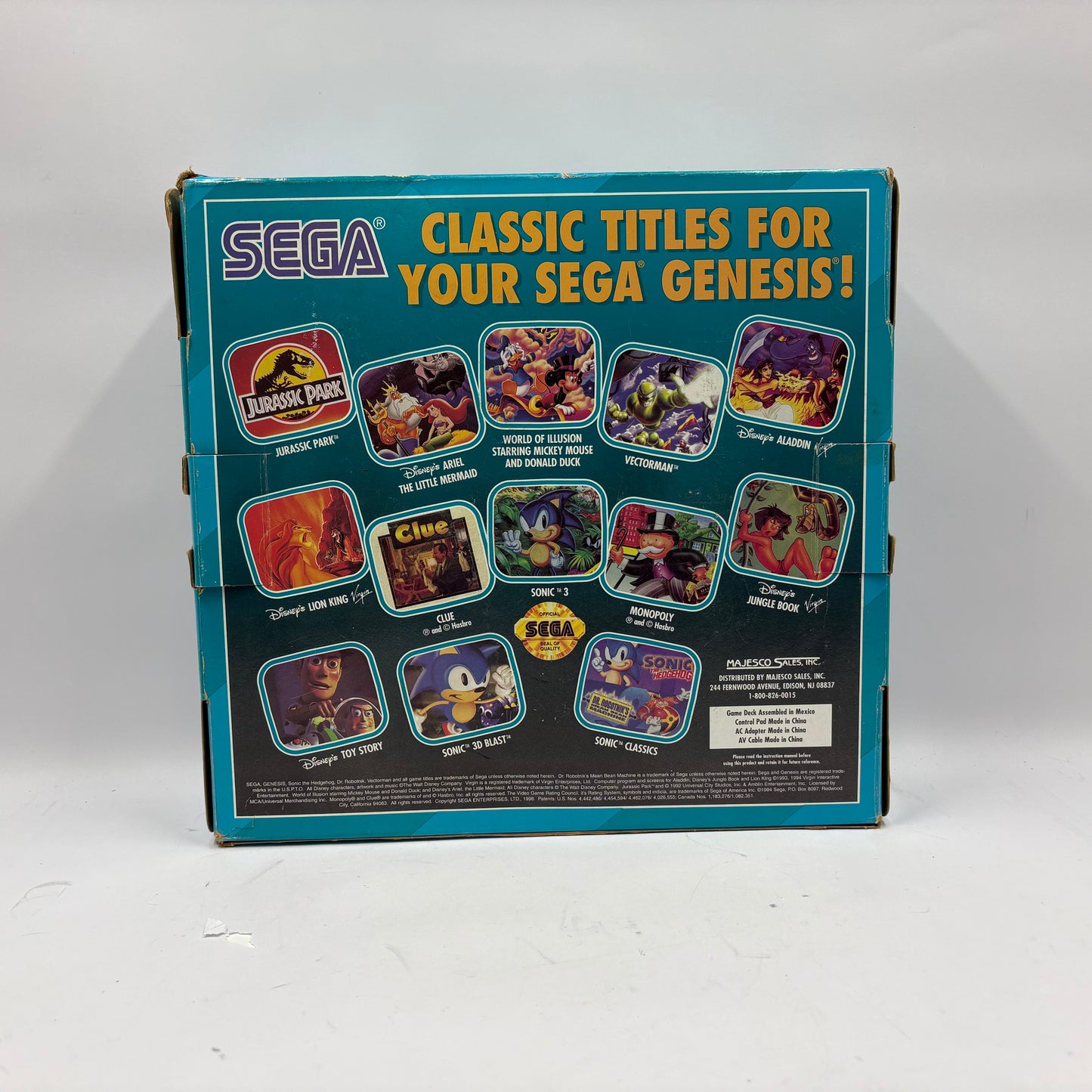 Sega Genesis 3 Video Game Console Black MK-1461