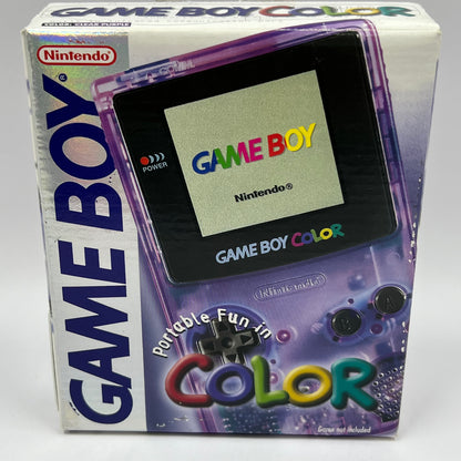 Nintendo Game Boy Color Handheld Game Console CGB-001 Atomic Purple