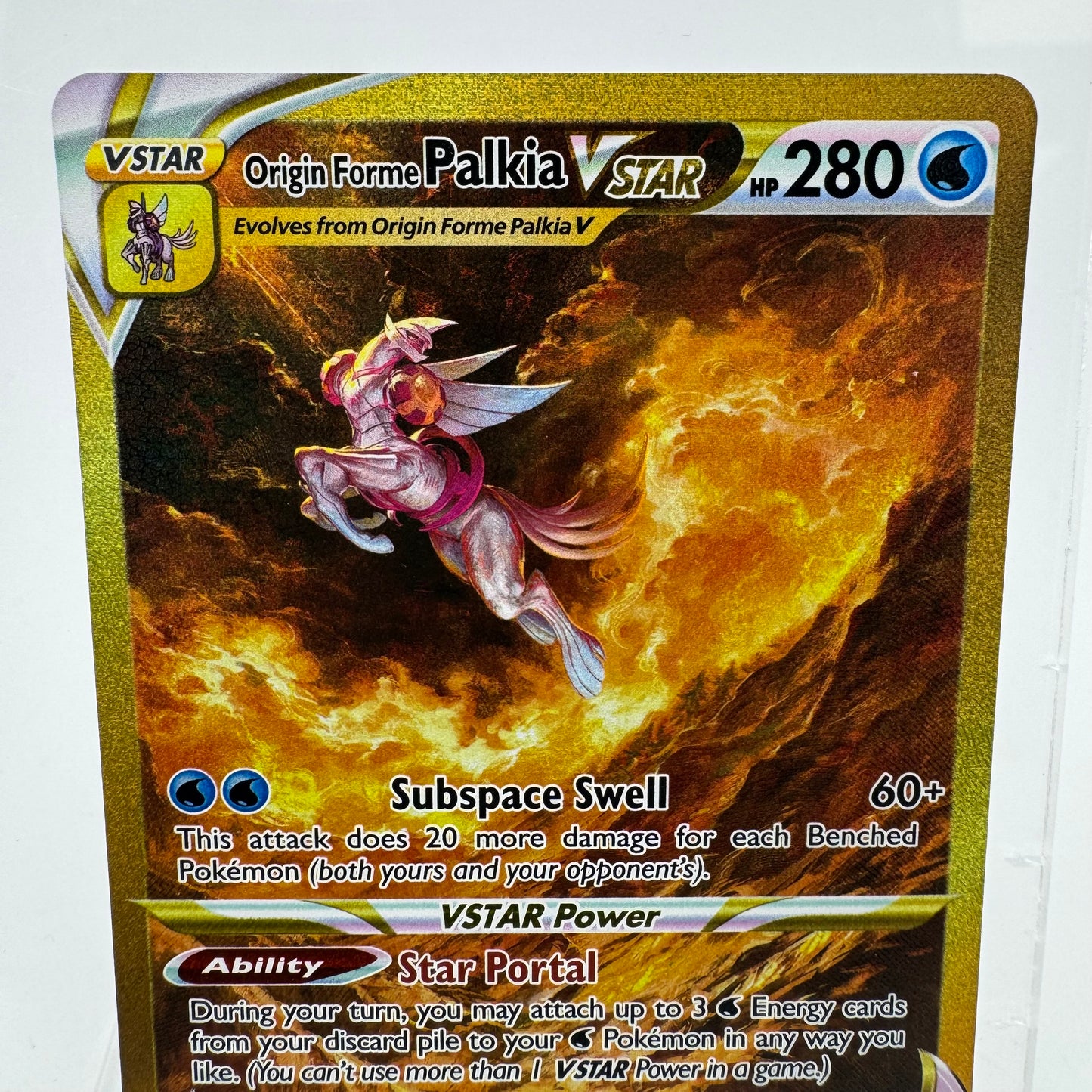 Pokémon TCG Crown Zenith Origin Forme Palkia VSTAR GG67 Holo Textured English NM