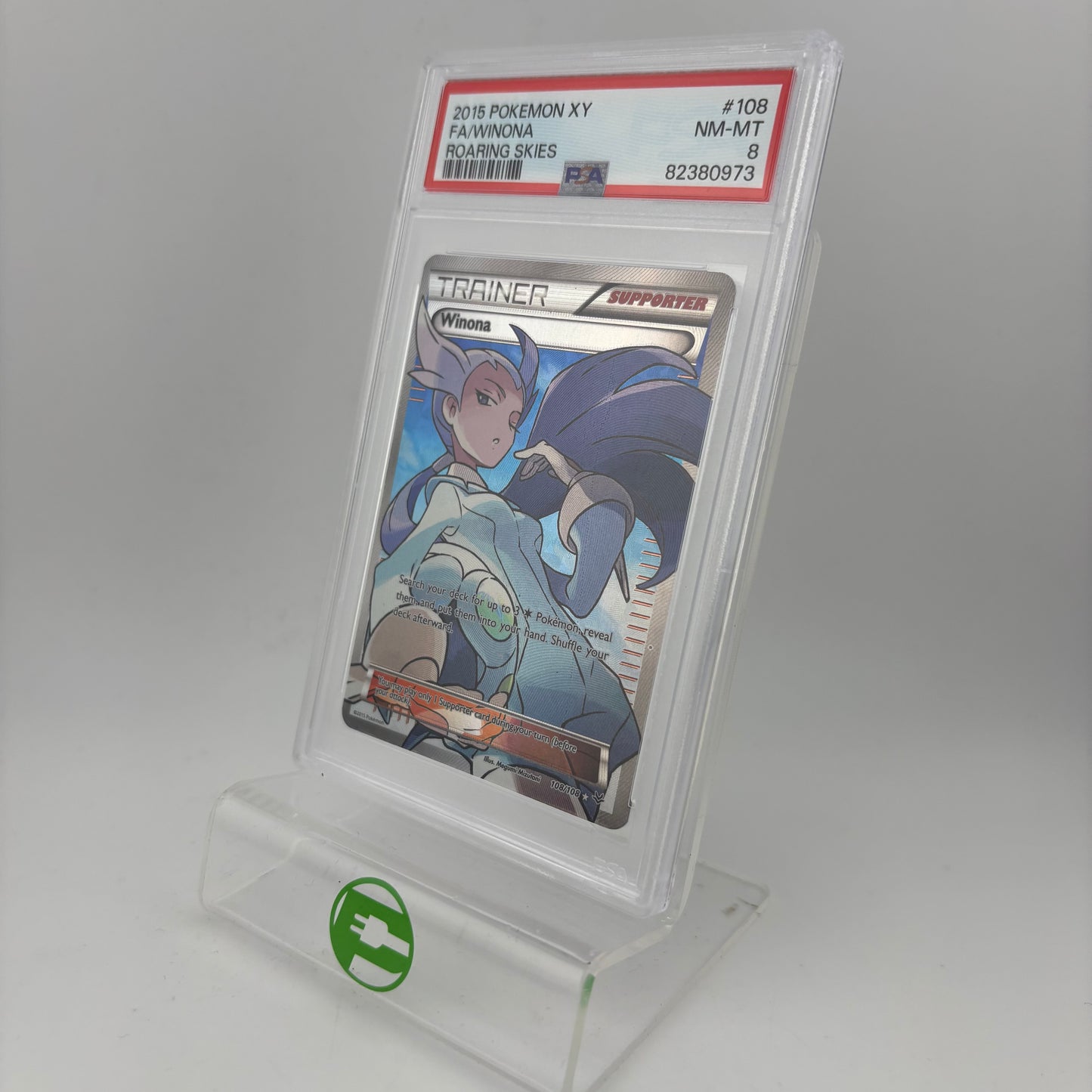 Pokémon TCG Roaring Skies Winona #108 English PSA 8
