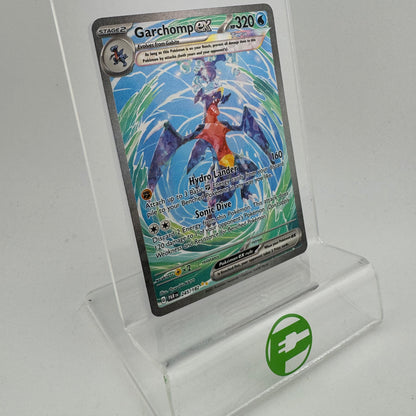Pokémon TCG Paradox Rift 	Garchomp ex #245 Holo English NM