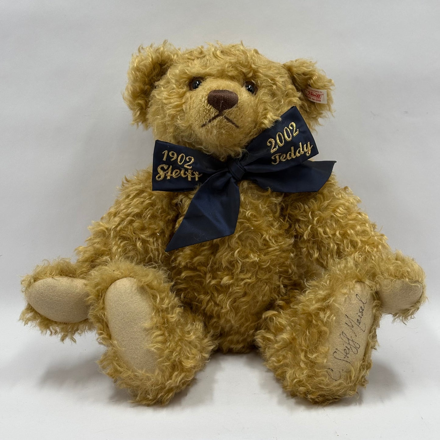 Steiff Centenary 1902-2002 Jointed Mohair Teddy Bear Limited Edition Signed