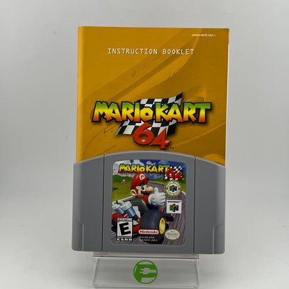 Mario Kart 64 (Nintendo 64 N64, 1997) W/ Manual