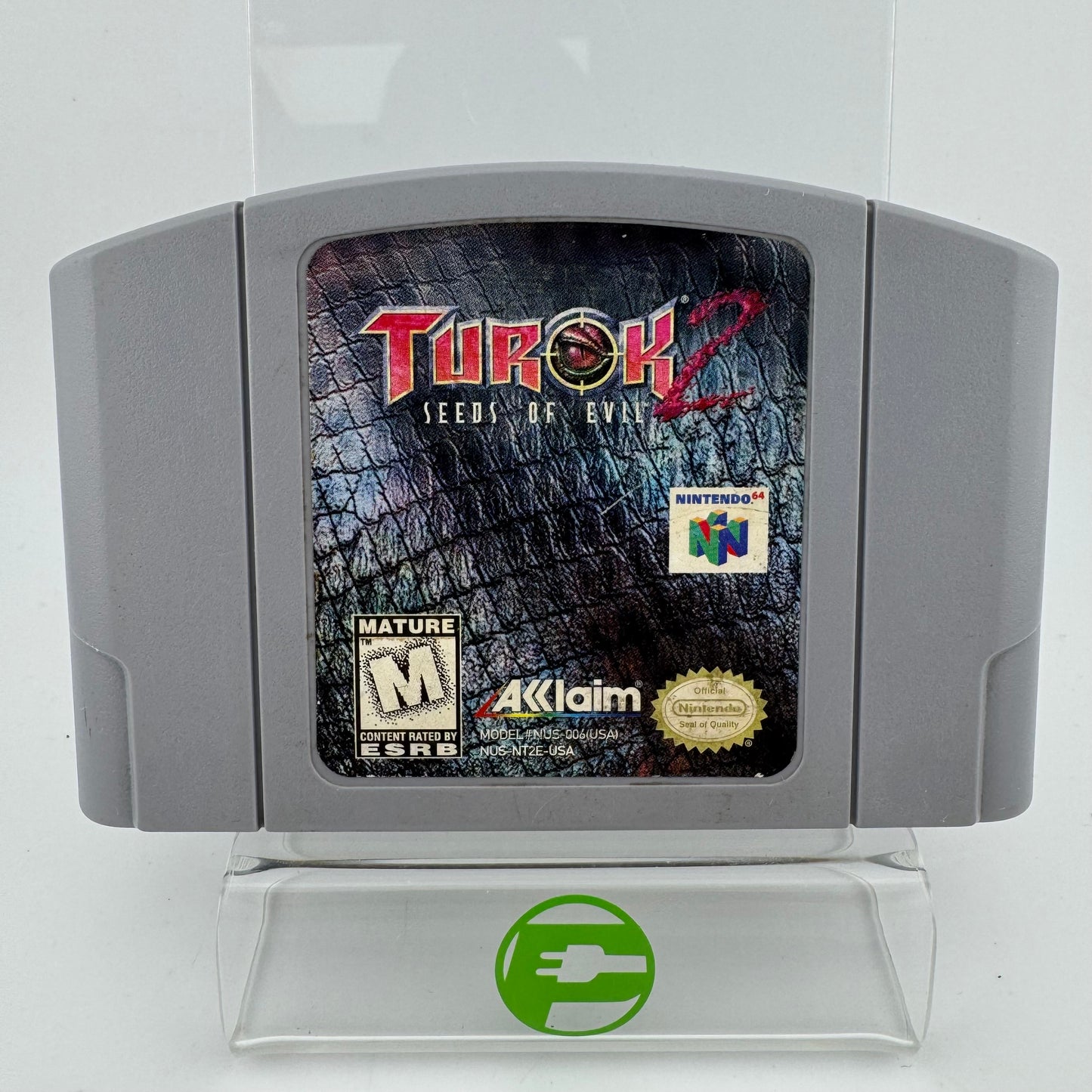 Turok 2 Seeds of Evil (Nintendo 64 N64, 1998) Cartridge Only