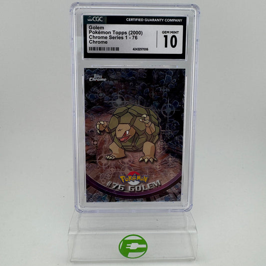 Pokémon TCG Topps Series 1 Golem #76 Foil English CGC 10 GEM MINT