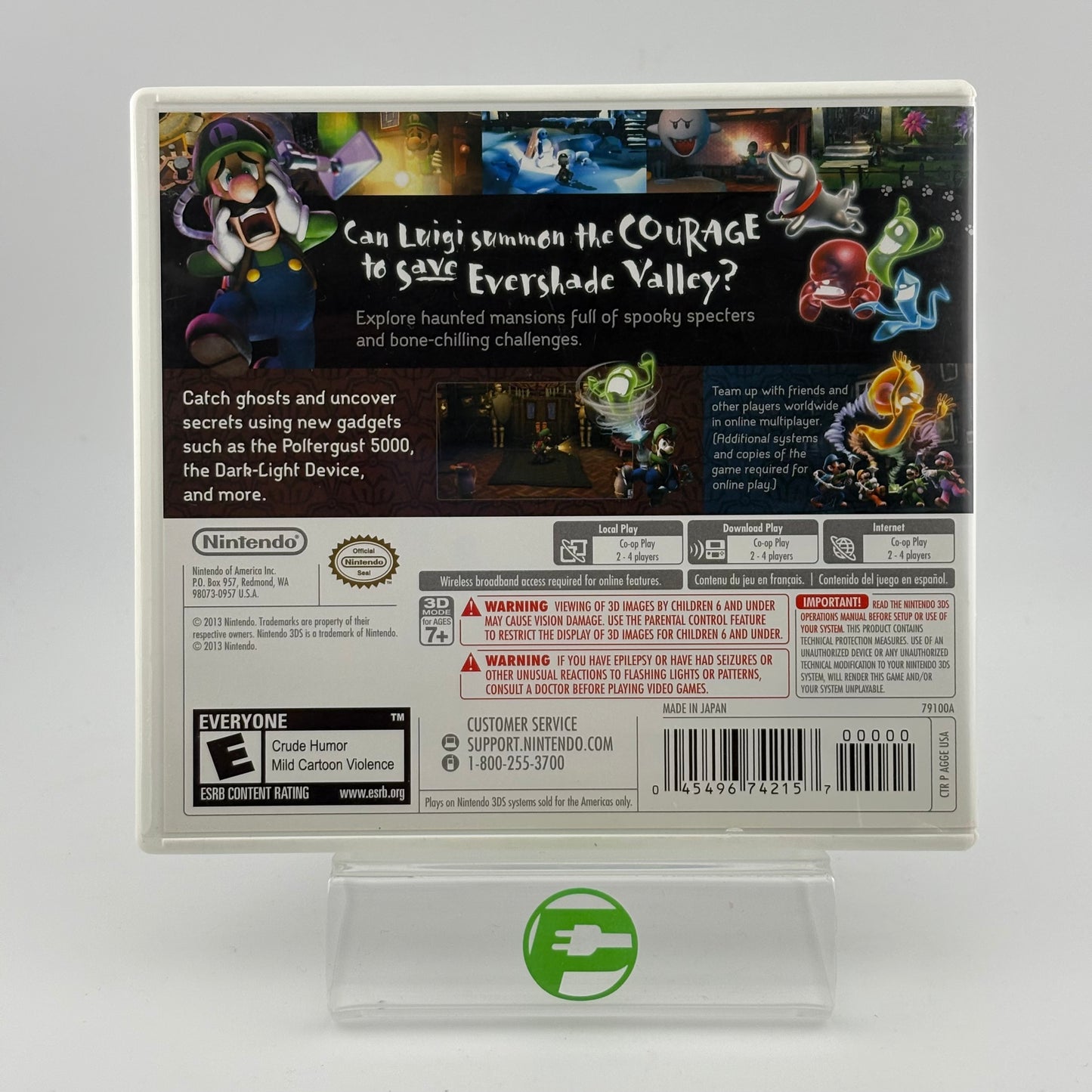 Luigi's Mansion: Dark Moon (Nintendo 3DS, 2013)