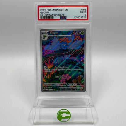 Pokémon TCG Obsidian Flames Gloom #198 Holo English PSA 9 MINT