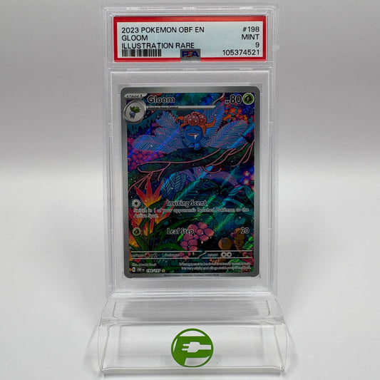 Pokémon TCG Obsidian Flames Gloom #198 Holo English PSA 9 MINT