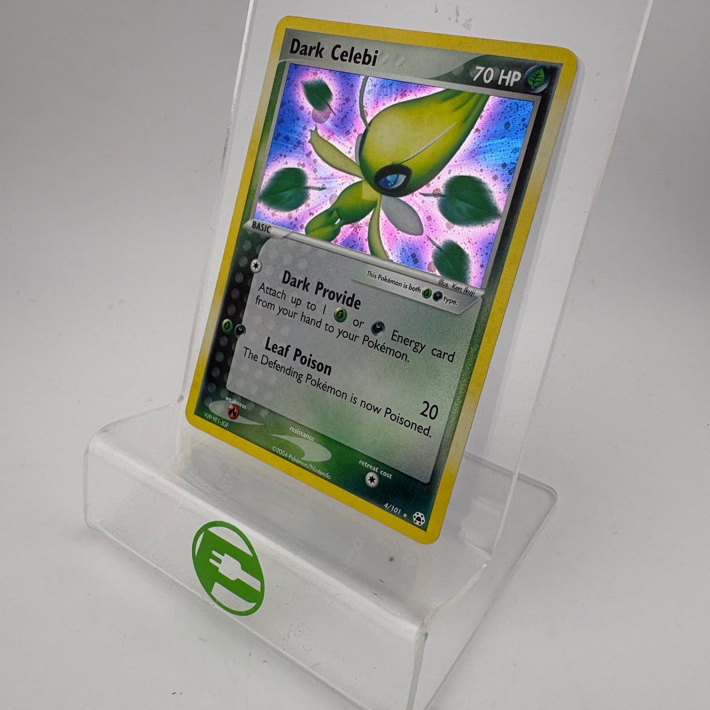 Pokémon TCG Hidden Legends Dark Celebi #4 Holo English LP