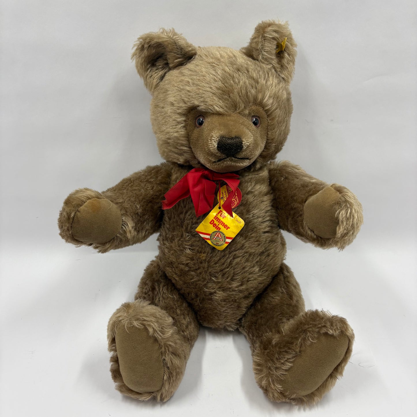 Steiff Original Teddy 20" Vintage Jointed Mohair Teddy Bear 0202/51 with Tags