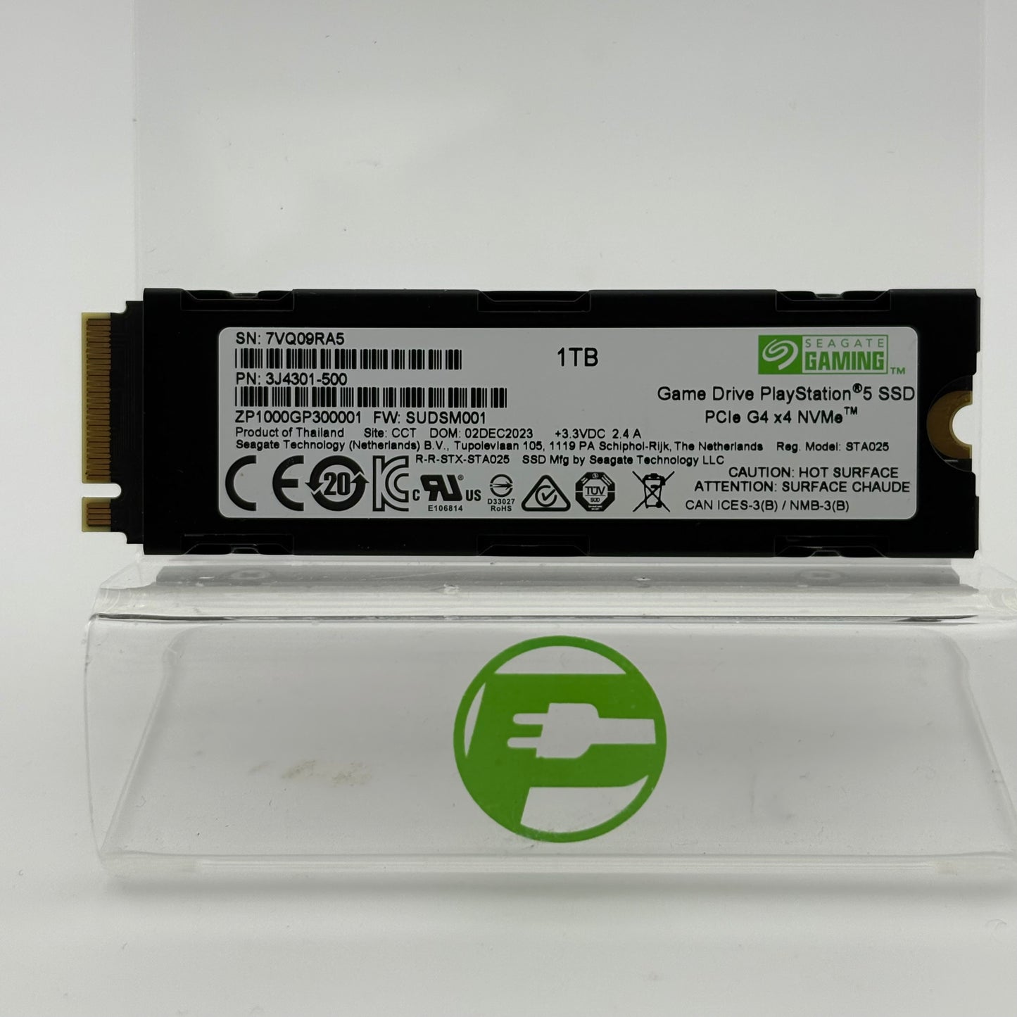 Seagate Gaming 1TB Game Drive STA025 For PlayStation 5 PS5 with Heat Sink