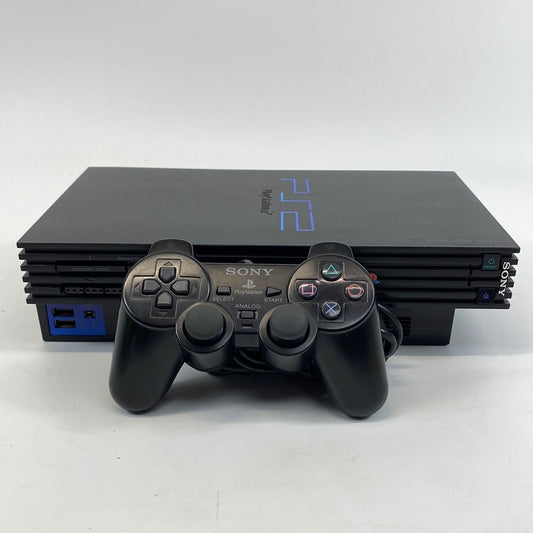 Sony PlayStation 2 PS2 Fat Black Console SCPH-30001