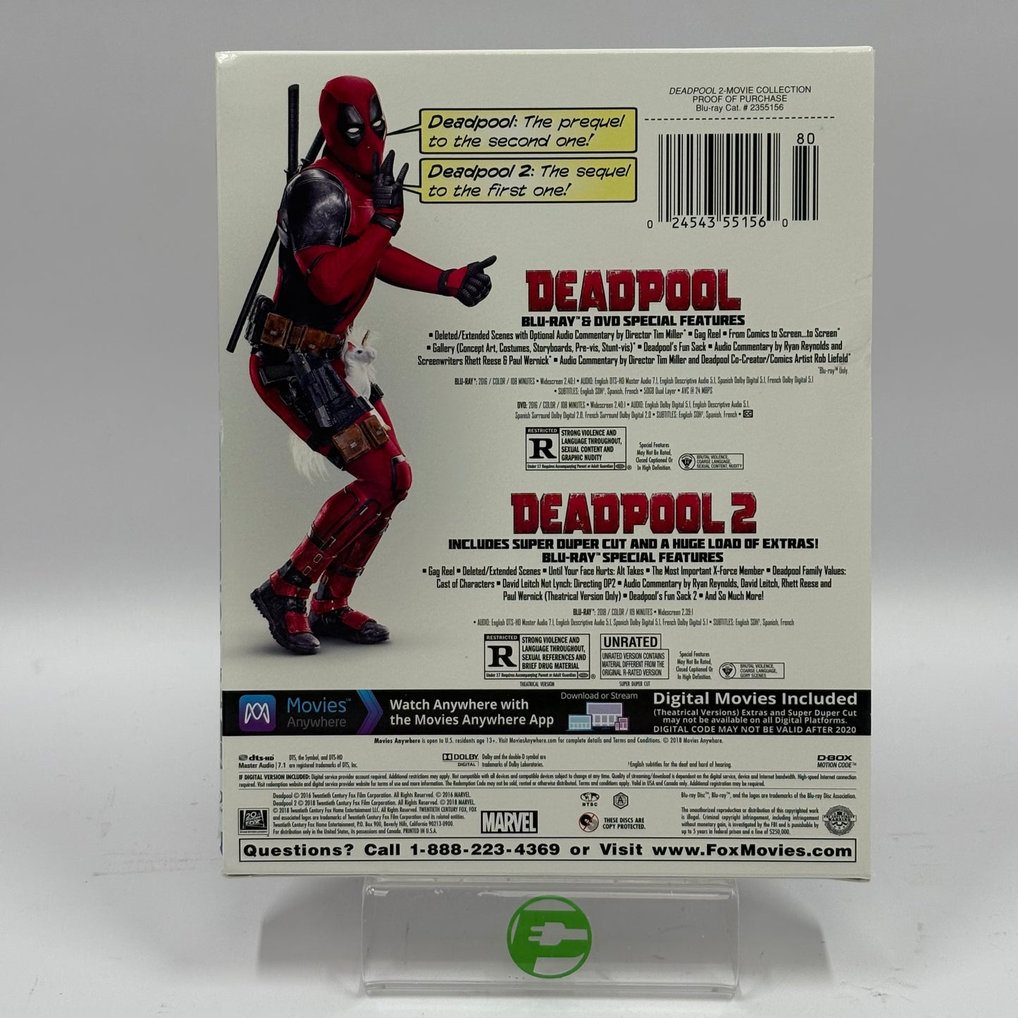 Blu-Ray Deadpool: The Complete Collection (For Now) 2 Movie Pack