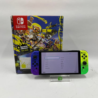 Nintendo Switch OLED Video Game Console HEG-001 Splatoon 3 Edition