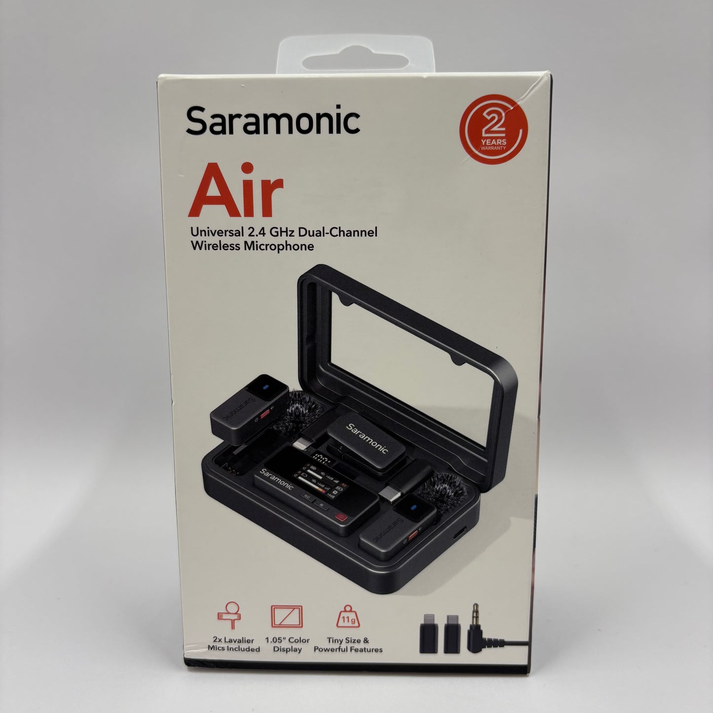 New Saramonic Air Universal 2.4 GHz Dual-Channel Wireless Microphone AIR-02
