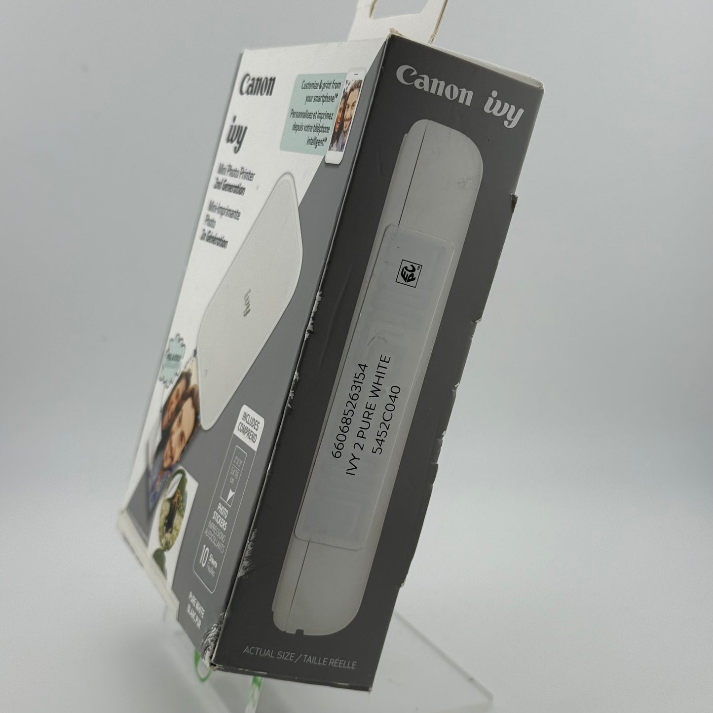 New Canon Ivy 2nd Gen Mini Photo Printer EZ2-6060 Pure White June 2024