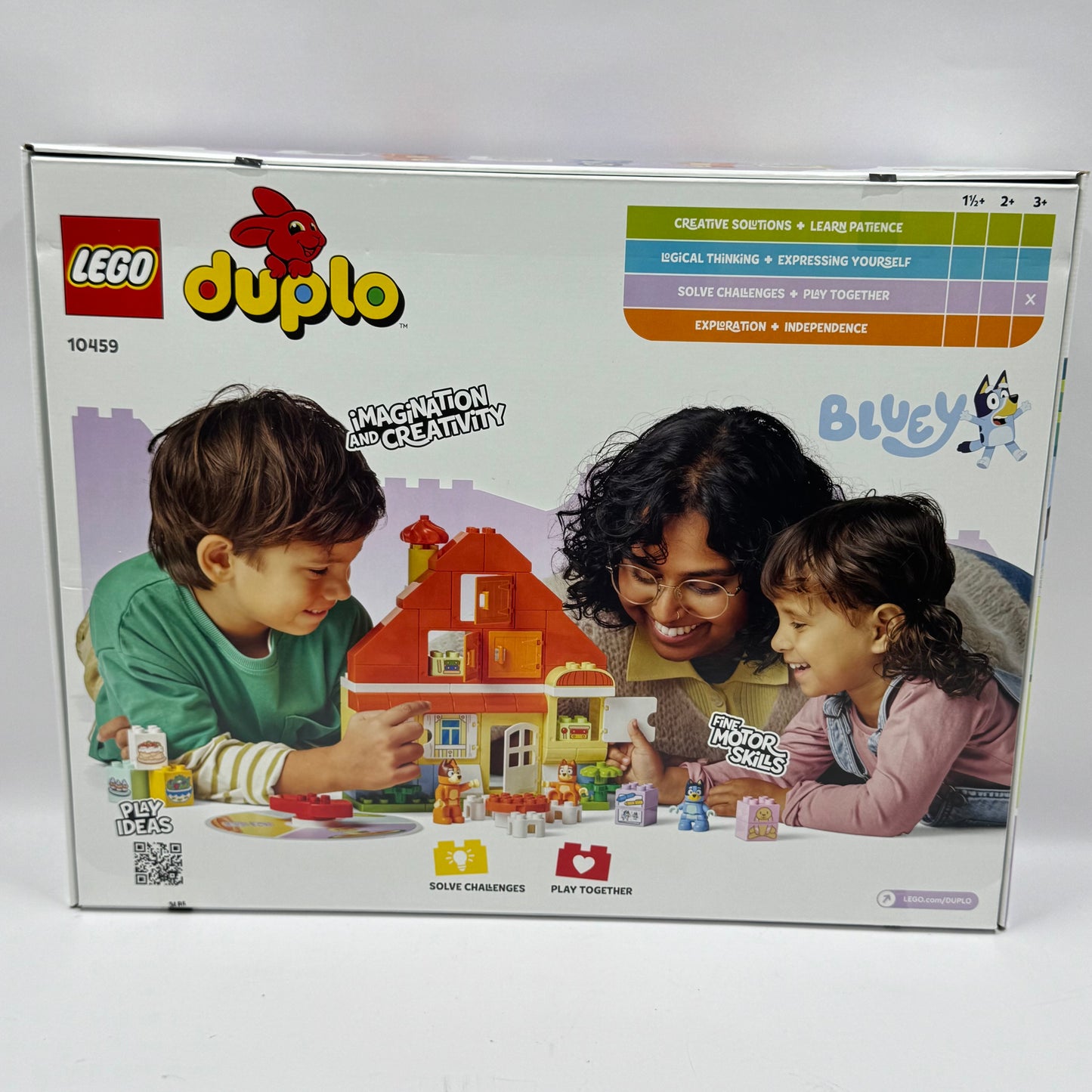 New LEGO Duplo Bluey's Family House with Memory Game Building Kit 10459