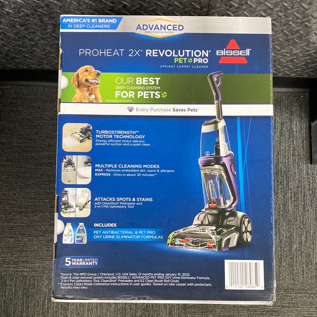 New Bissel Proheat 2X Revolution Upright Carpet Cleaner 3586 – PayMore Cary