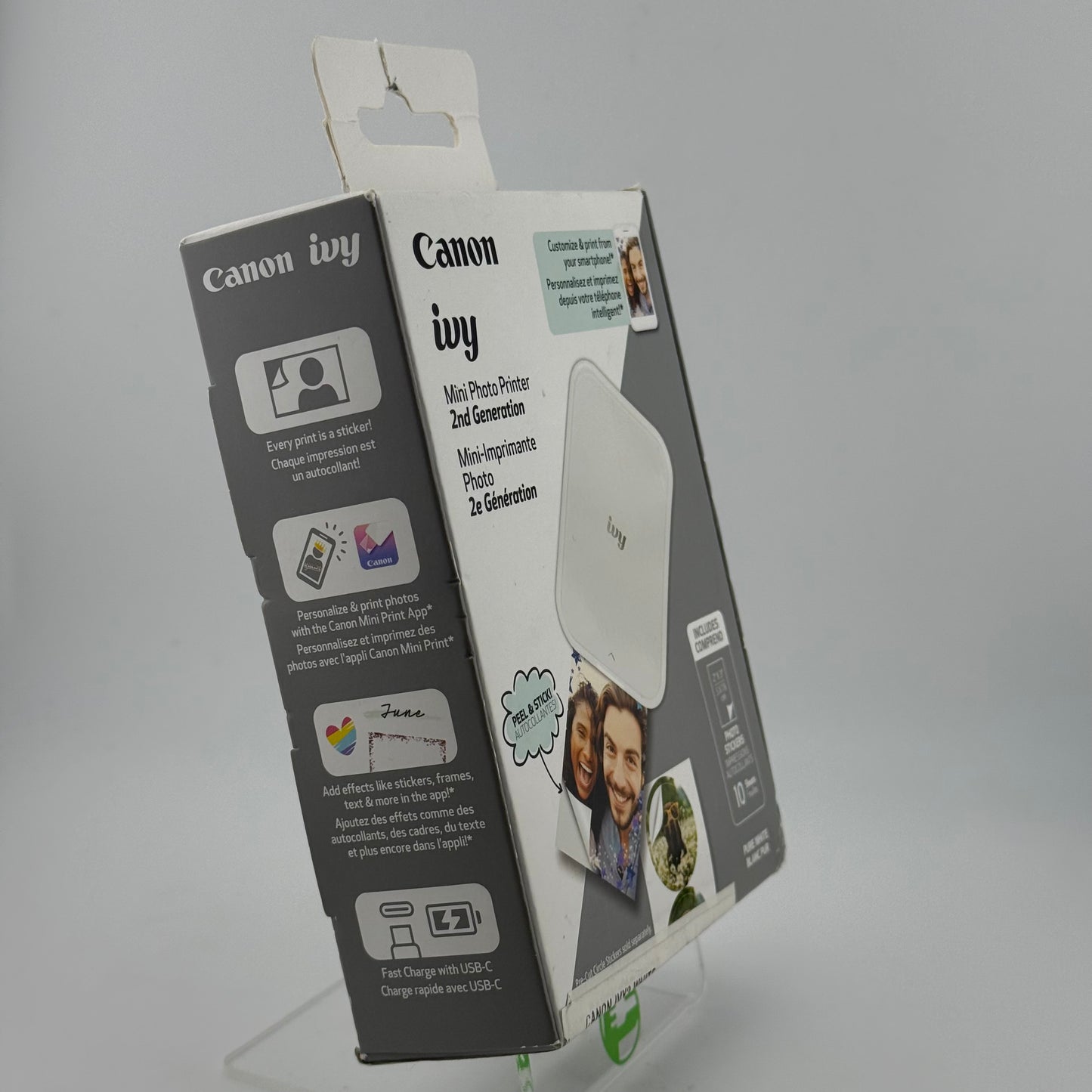 New Canon Ivy 2nd Gen Mini Photo Printer EZ2-6060 Pure White June 2024