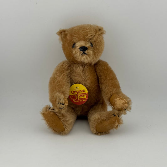 Steiff Original Teddy 7" Vintage Jointed Mohair Teddy Bear with Tags