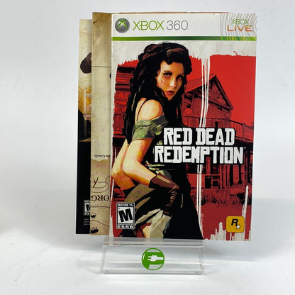 Red Dead Redemption (Microsoft Xbox 360, 2010) with Map