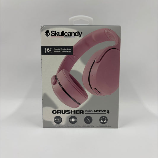 New Skullcandy Crusher 540 Active XT Wireless Over-Ear Bluetooth Headphones Pink