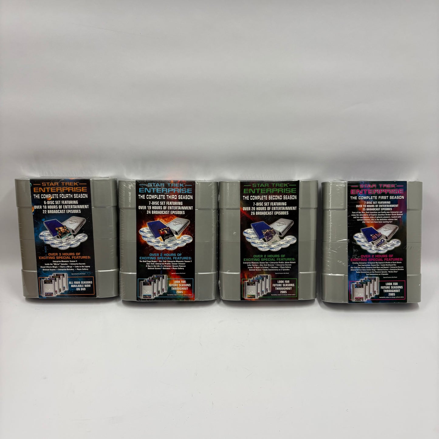New Paramount Star Trek Enterprise Seasons 1-4 7 Disc Set Disk Set