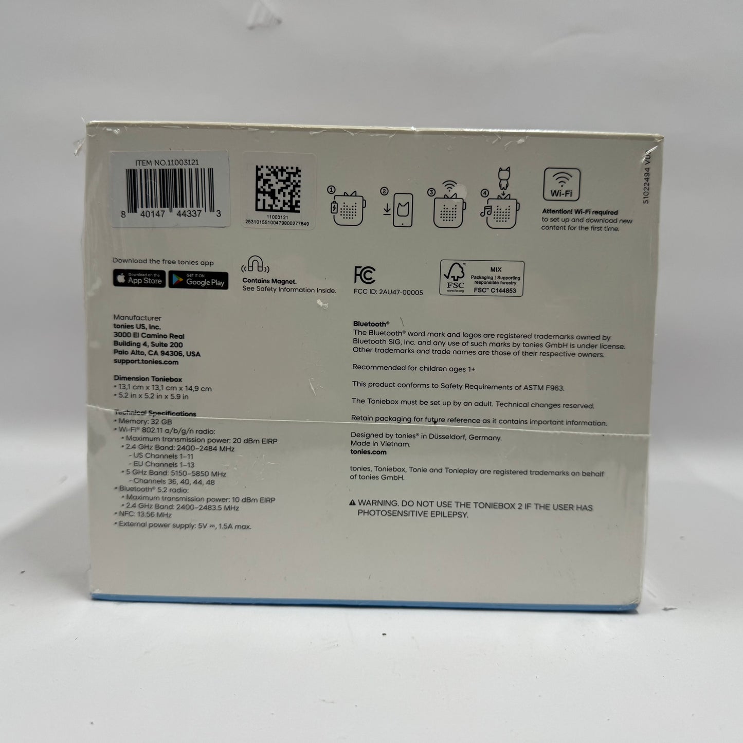 New Tonies Toniebox 2 Audio Player Starter Set 11003121 with Playtime Puppy