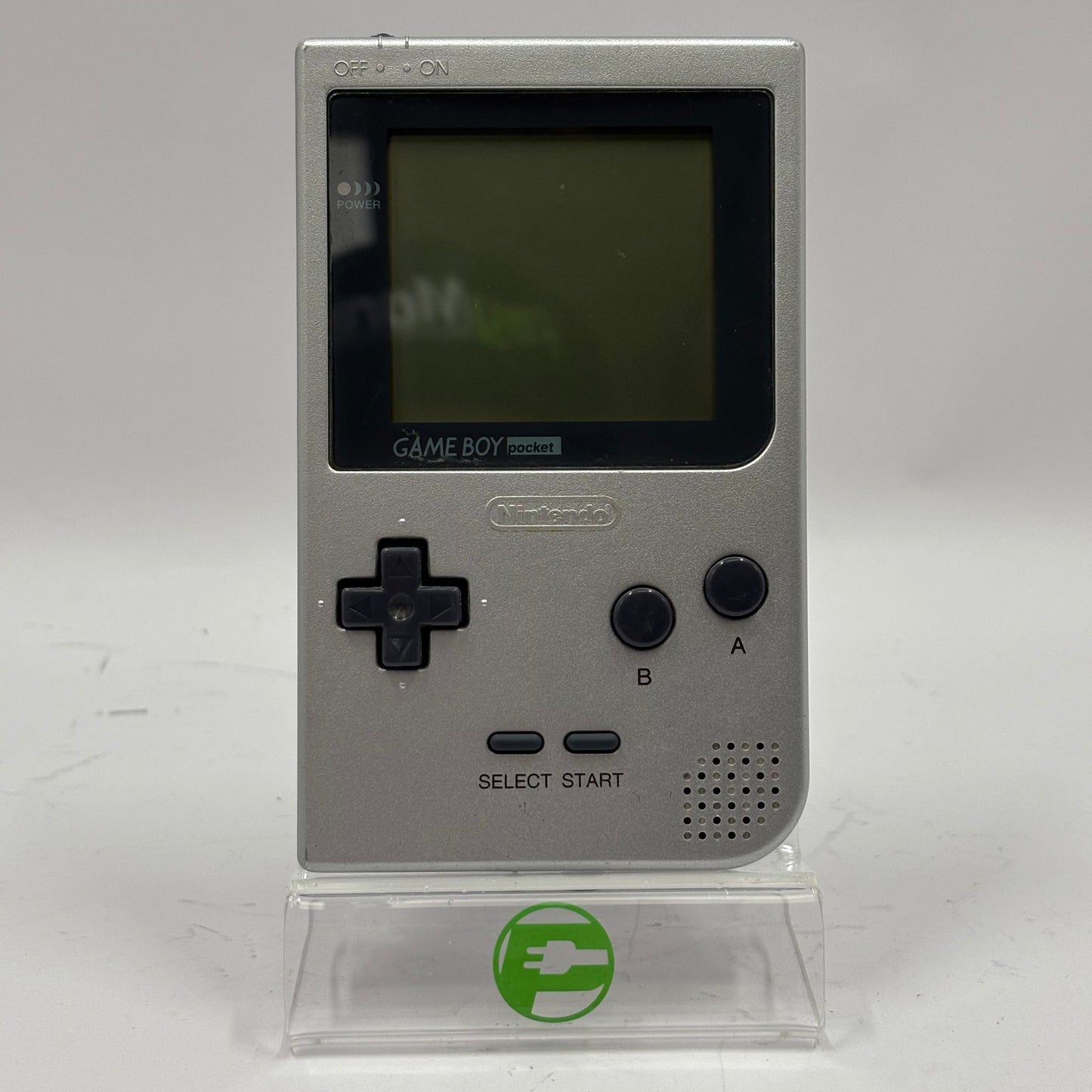Nintendo GameBoy Pocket Handheld Game Console MGB-001 Silver No Battery Door