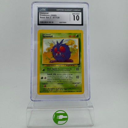 Pokémon TCG Base Set 2 Venonat #97 Regular English CGC 10 GEM MINT