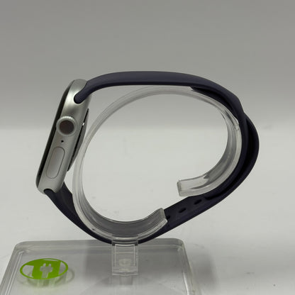 GPS Only Apple Watch Series 11 42MM Silver Aluminum Blue Sport Loop MEW34LW/A